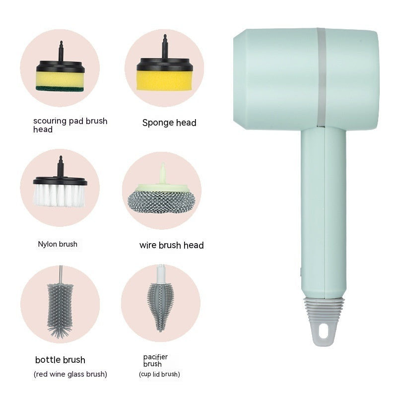 Electric Dishwashing Brush Automatic (Wireless,USB,Rechargeable) Professional Kitchen,Bathtub,Tile Cleaning Brushes