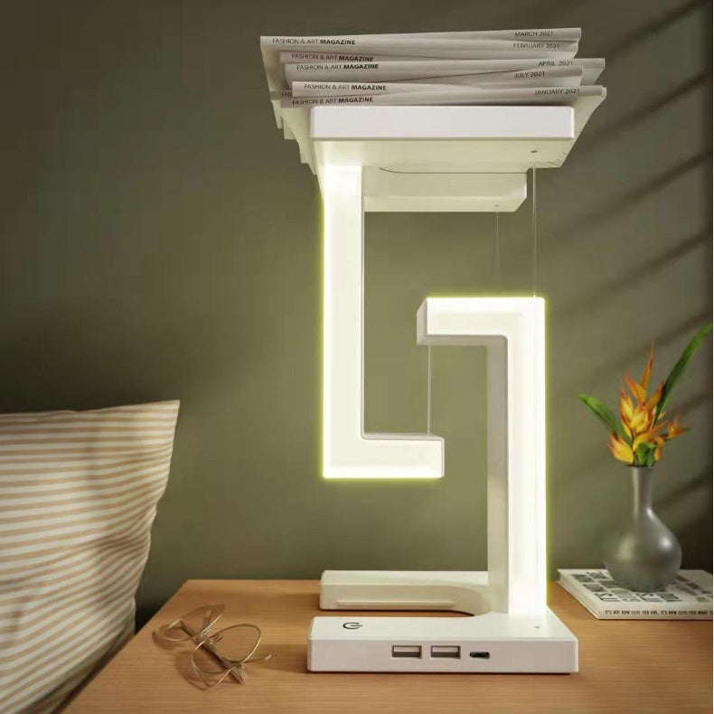 Smartphone floating Wireless Charging Suspension Table Lamp