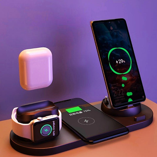 Wireless Charger For Phone, Watch(6 In 1 Charging Dock Station)