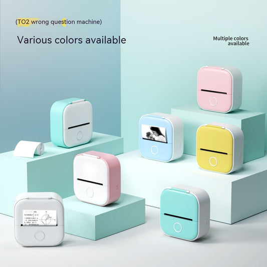 Portable Mini Thermal Label Printer (Home Photo Printer Student)