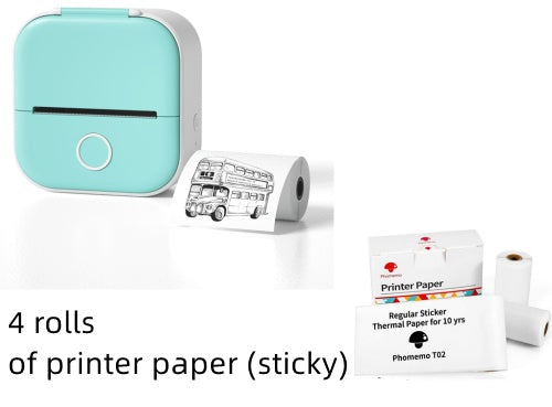 Portable Mini Thermal Label Printer (Home Photo Printer Student)