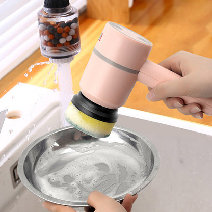 Electric Dishwashing Brush Automatic (Wireless,USB,Rechargeable) Professional Kitchen,Bathtub,Tile Cleaning Brushes