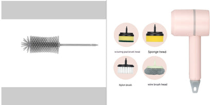 Electric Dishwashing Brush Automatic (Wireless,USB,Rechargeable) Professional Kitchen,Bathtub,Tile Cleaning Brushes