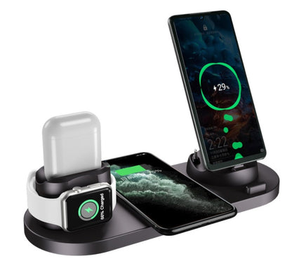 Wireless Charger For Phone, Watch(6 In 1 Charging Dock Station)