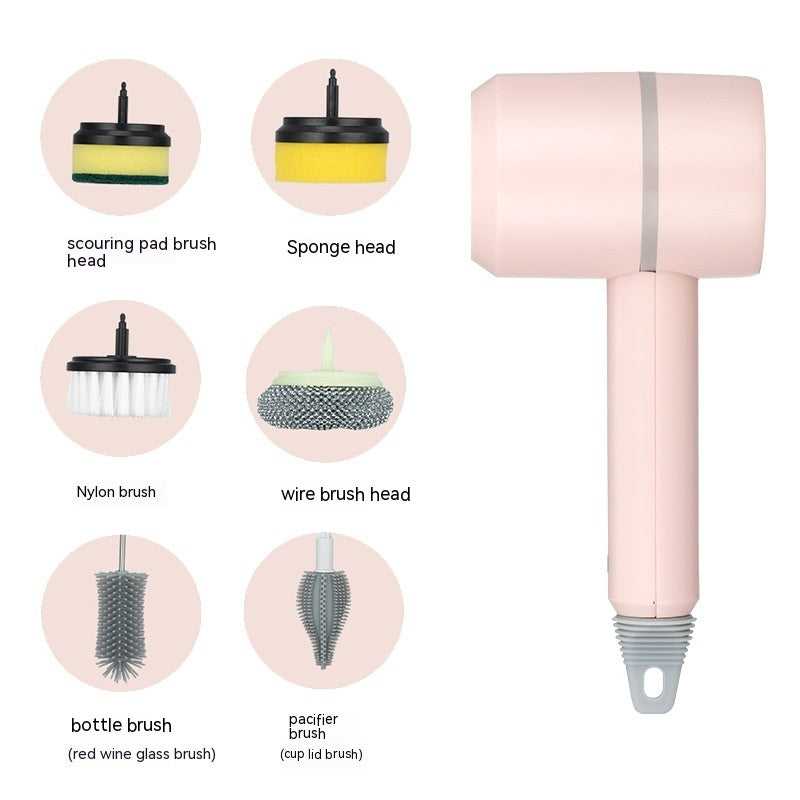 Electric Dishwashing Brush Automatic (Wireless,USB,Rechargeable) Professional Kitchen,Bathtub,Tile Cleaning Brushes