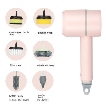 Electric Dishwashing Brush Automatic (Wireless,USB,Rechargeable) Professional Kitchen,Bathtub,Tile Cleaning Brushes