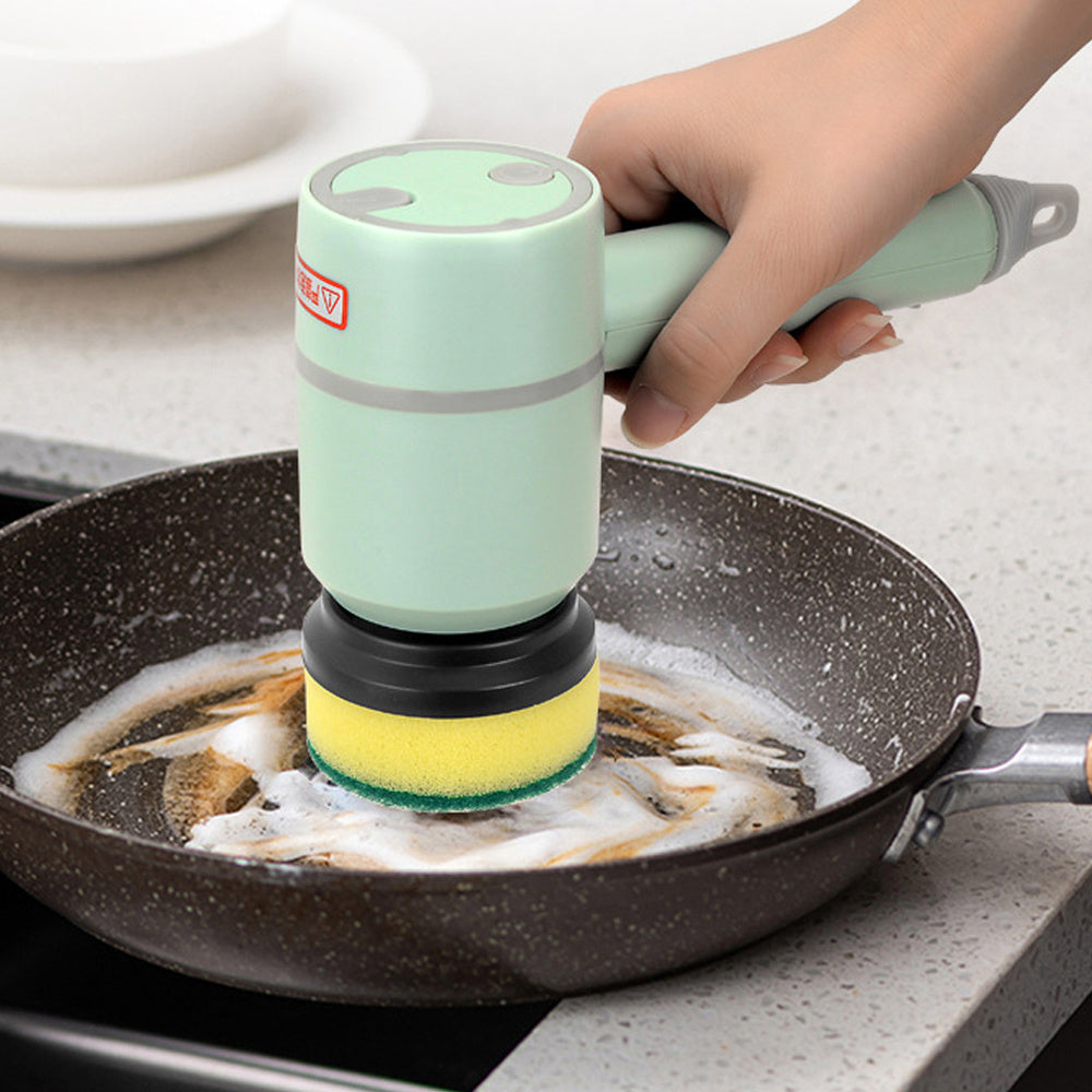 Electric Dishwashing Brush Automatic (Wireless,USB,Rechargeable) Professional Kitchen,Bathtub,Tile Cleaning Brushes