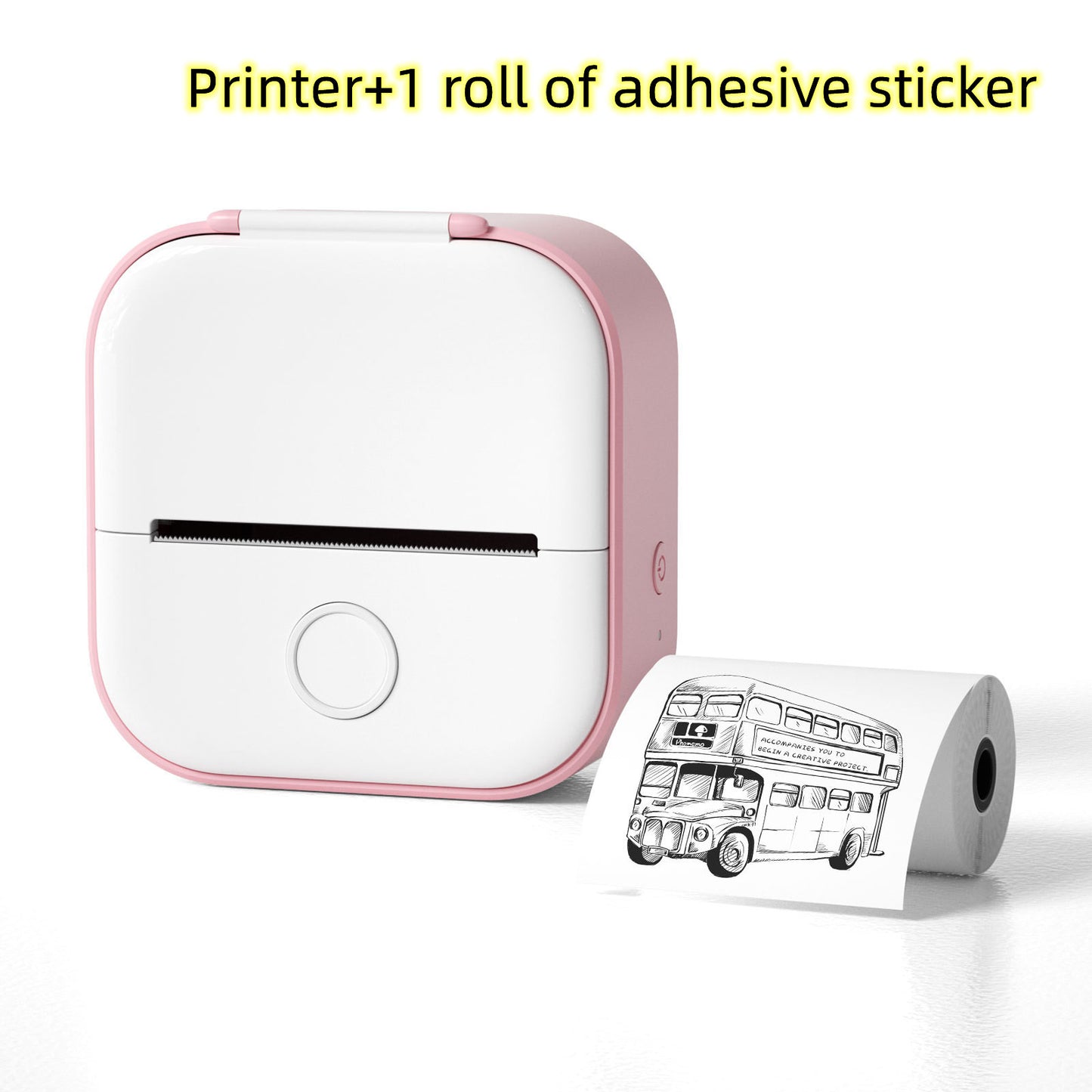 Portable Mini Thermal Label Printer (Home Photo Printer Student)